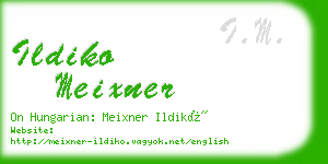 ildiko meixner business card